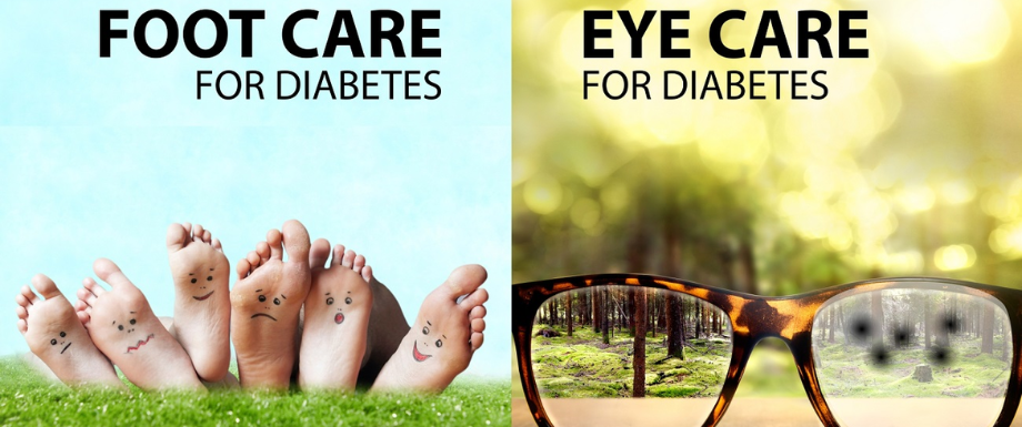 Foot Care and Eye Care for Diabetes